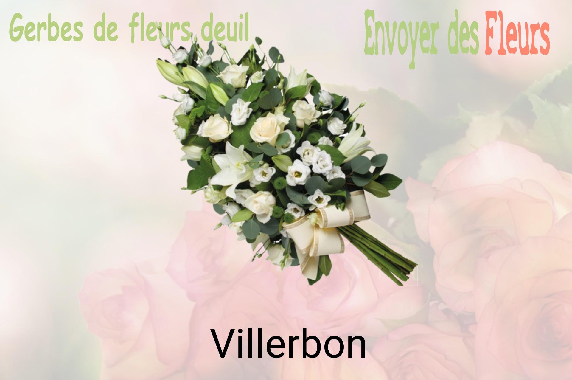 Gerbe de fleurs de deuil livrée à Villerbon